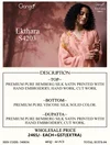 Ekthara 4203 By Ganga Pure Bemberg Silk Satin Printed Salwar Kameez